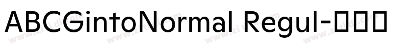 ABCGintoNormal Regul字体转换